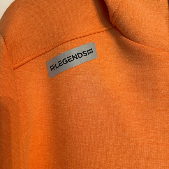 Legends Men's Bright Orange Hoodie - Picture 3 of 4